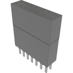 Conn Elevated Socket SKT 14 POS 2.54mm Solder ST Top Entry Thru-Hole Tube
