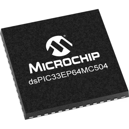 Microchip Technology-DSPIC33EP64MC504T-I/MV Microcontrollers - MCUs MCU 16-bit dsPIC RISC 64KB Flash 3.3V 48-Pin UQFN EP T/R