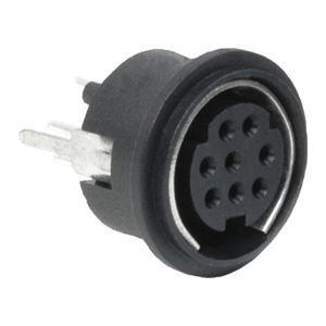 Same Sky (formerly CUI Devices)-MD-70SV Conector circular Conn Circular DIN SKT 7 POS Solder ST Thru-Hole 7 Terminal 1 Port