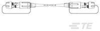 TE Connectivity-1516502-5 Assemblage de câble à fibre optique Fiber Optic Cable Assemblies PB Jr Plug/Plug 2x1310 MIL-TACT SM reel