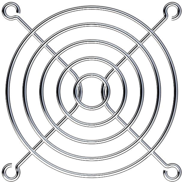 GardTec-SC80-W6 Accesorios de administración térmica Thrml Mgmt Access Fan Guard 80mm Nickel Chrome C1008 Steel