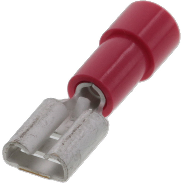 Molex-190170008 Terminali connettore Quick Disconnect Terminal 18-22AWG Brass Red F 22mm Tin InsulKrimp™ Bag