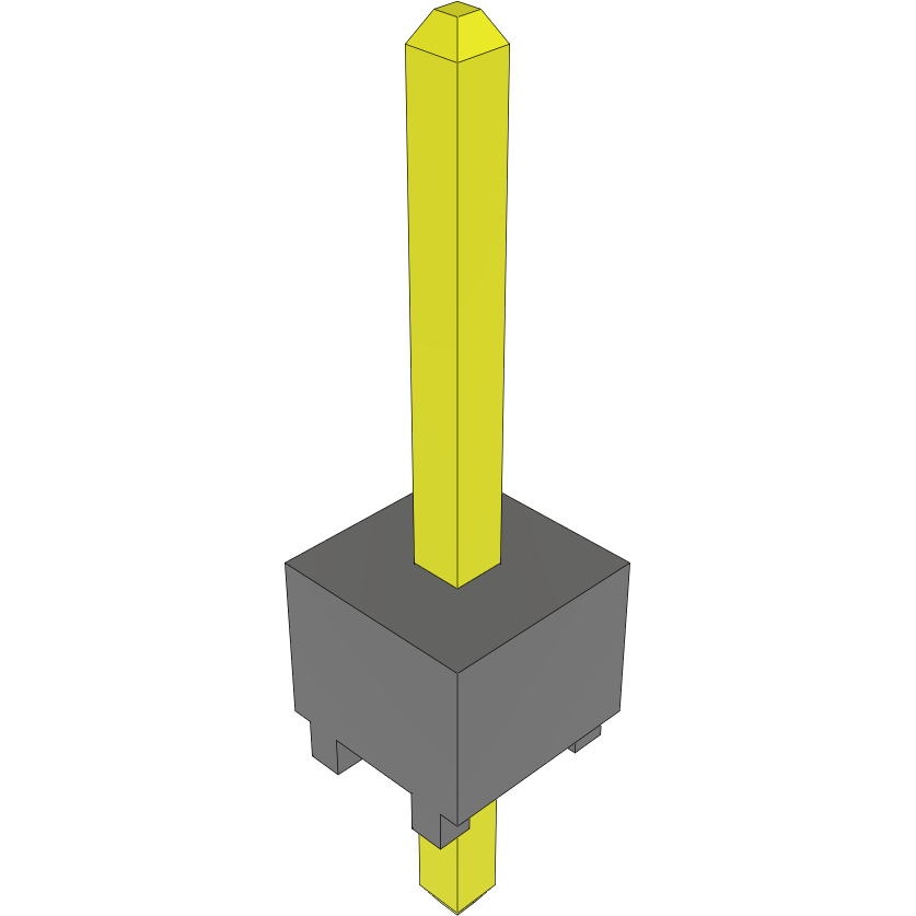 Samtec-TSW-101-07-T-S Steckverbinderleisten und Leiterplattenbuchsen Conn Unshrouded Header HDR 1 POS Solder ST Top Entry Thru-Hole