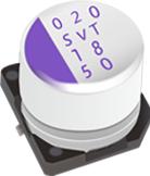 Panasonic Industry-2R5SVT2700M Capacitor Aluminum Polymer Cap Aluminum Polymer 2700uF 2.5VDC 20%( 10 X 12.6mm) SMD 0.012 Ohm 1.6A 2000h 125°C T/R