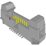 Conn Ejector Header HDR 16 POS 1.27mm Solder ST SMD Tube