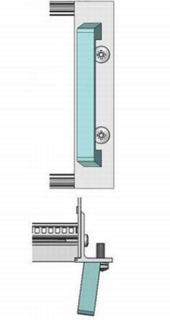 Schroff GmbH-10501020 null Front Handle, One Piece, Width 12.2 mm, Clear Anodised, Angled Version, 3 U