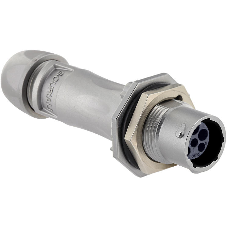 Eaton-UT0X7MS103W3P Steckverbinder, rund Conn Circular PIN 6 POS Crimp/Screw ST Jam Nut 6 Terminal 1 Port