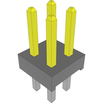 Conn Unshrouded Header HDR 4 POS 2mm Solder ST Top Entry Thru-Hole Bulk