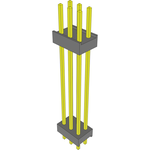 Conn Board Stacker HDR 6 POS 2.54mm Solder ST Top Entry Thru-Hole Bulk