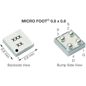 Vishay-SI8806DB-T2-E1 MOSFETs Trans MOSFET N-CH 12V 3.9A 4-Pin Micro Foot T/R