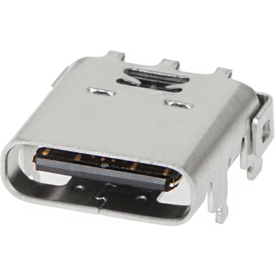 Molex-2137160001 Connector USB Conn USB 2.0 Type C RCP 16 POS 0.85mm Solder RA Thru-Hole 16 Terminal 1 Port T/R