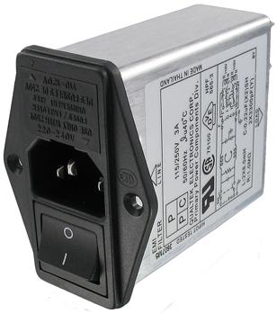 Qualtek Electronics-864-10/011 Moduli di ingresso potenza EMI Power Entry Modules Filter