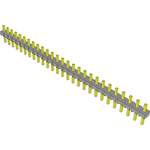 Conn Unshrouded Header HDR 27 POS 2.54mm Solder ST Top Entry Thru-Hole Bulk