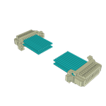 Cable Assembly Discrete Wire 0.065m 28AWG Wire to Board to Wire to Board 20 to 20 POS F-F Crimp-Crimp Bag
