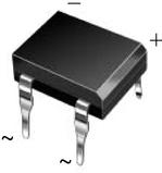 Vishay-B80C800DM-E3/45 Bridge Rectifiers Diode Rectifier Bridge Single 125V 0.9A 4-Pin Case DFM Tube