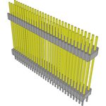 Conn Board Stacker HDR 60 POS 1.27mm Solder ST Thru-Hole Tube