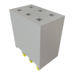 Conn Socket Strip SKT 6 POS 2.54mm Solder ST Top Entry Thru-Hole Bulk