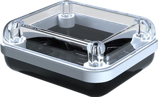 Serpac Electronic Enclosures-CX24A-CLBK-A-WH Kästen, Gehäuse und Gestelle Black Polycarbonate Waterproof Pocket Enclosure with White Seal <h4><strong>CALIFORNIA PROPOSITION</strong> ⚠️<strong>65 WARNING</strong>⚠️</h4>