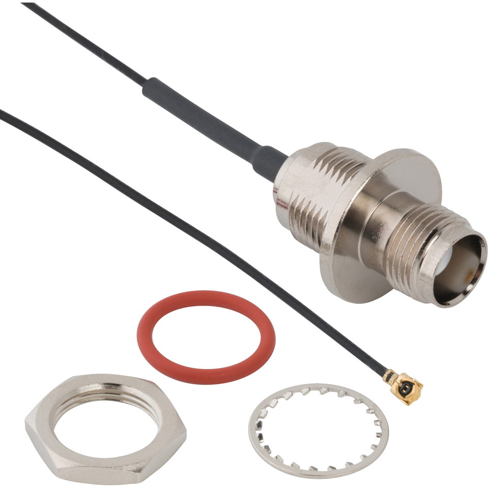 Amphenol RF-095-850-264-050 Kabelbaugruppen Koaxial Cable Assembly 1.13mm Cable 0.05m TNC to AMC F-PL Bag