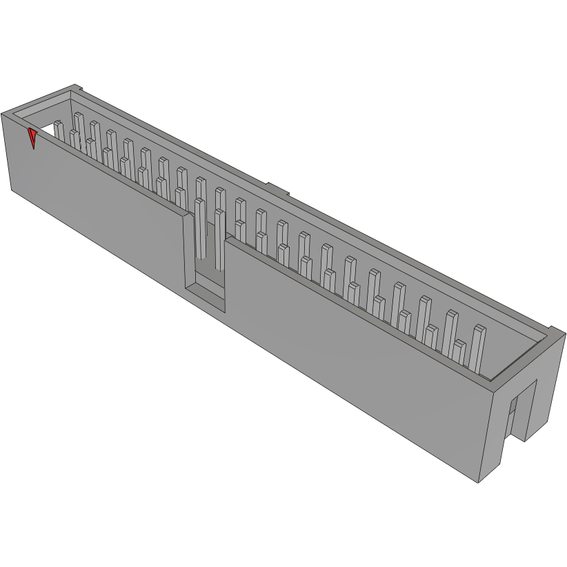 Samtec-HTST-120-01-TM-D Steckverbinderleisten und Leiterplattenbuchsen Conn Shrouded Header (4 Sides) HDR 40 POS 2.54mm Solder ST Top Entry Thru-Hole Bulk