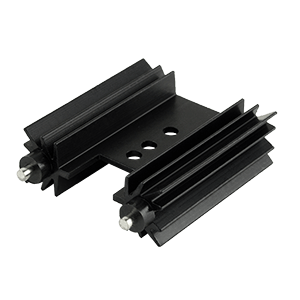 Same Sky (formerly CUI Devices)-HSE-B20381-056H Dissipateur thermique Heat Sink Passive TO-220 Vertical Thru-Hole Aluminum 6063-T5 Black Anodized