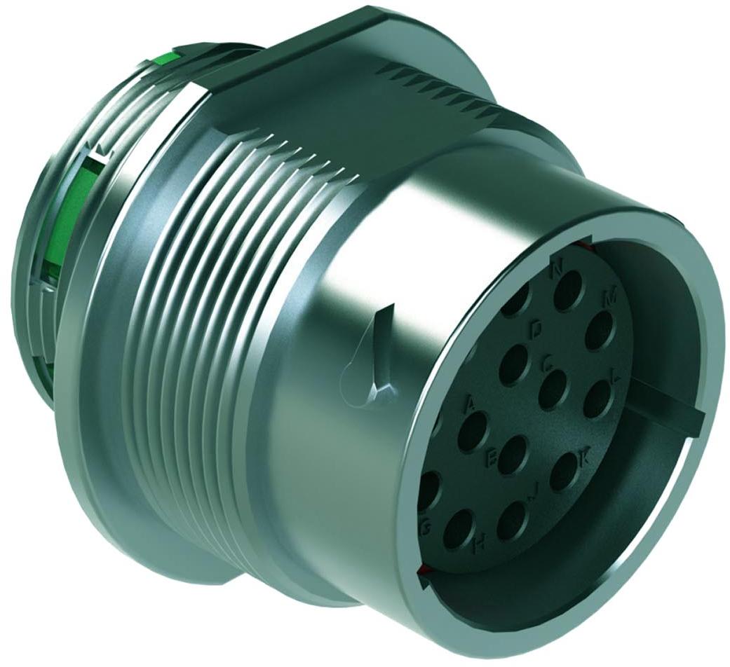 Amphenol-AHDM04-18-14SN Connecteur circulaire Conn Circular SKT 14 POS Crimp ST Panel Mount 14 Terminal 1 Port Box