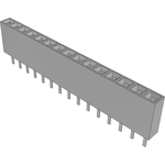 Conn Socket Strip SKT 15 POS 2.54mm Solder ST Top Entry Thru-Hole TIGER CLAW™ Tube