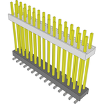Conn Board Stacker HDR 30 POS 2.54mm Solder ST Top Entry SMD Tube