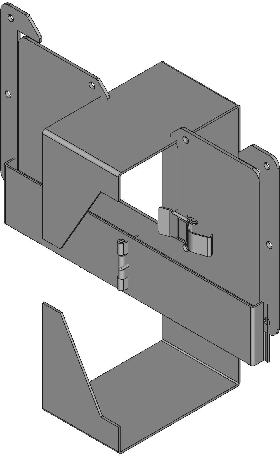 Hammond Manufacturing-1485FREC Wiring Ducts Cable Accessories Wiring Ducts Solid Wall Rectangular Steel Gray