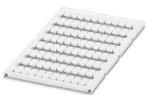 PHOENIX CONTACT-0824509 Steckverbinderzubehör Marker for terminal blocks, can be ordered by sheet, white, labeled according to customer s,mounting type snap into tall marker groove, for terminal block width 6.2 mm, lettering field size 5.55 x 9.7 mm
