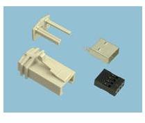 Amphenol Communications Solutions-91486-541LF Einzeladersteckverbinder, Gehäuse 2x4 Cable Plug Connector Kit, Rear Exit, Standard Shield, Black