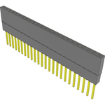Conn Elevated Socket SKT 24 POS 2.54mm Solder ST Top Entry Thru-Hole Tube