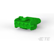 TE Connectivity-1-480703-5 Einzeladersteckverbinder, Gehäuse Conn Housing RCP 4 POS 6.35mm Crimp ST Panel Mount Green Package