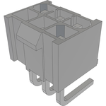 Conn Wire to Board HDR 6Power POS 4.19mm Solder RA Side Entry Thru-Hole Power Mate® Layer