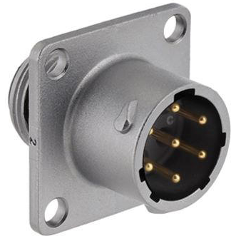 Eaton-UT0X010E7S Steckverbinder, rund Conn Circular SKT 7 POS Solder Cup ST Flange Mount 7 Terminal 1 Port