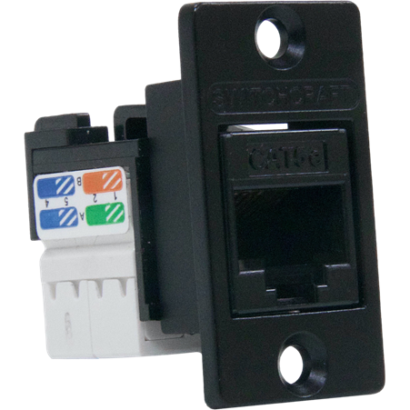 Switchcraft-NHRJ45D5EIDCB Steckverbinder, Telefon und Telekommunikation Conn RJ-45 F 8 POS IDT RA Cable Mount 8 Terminal 1 Port Cat 5e Bulk