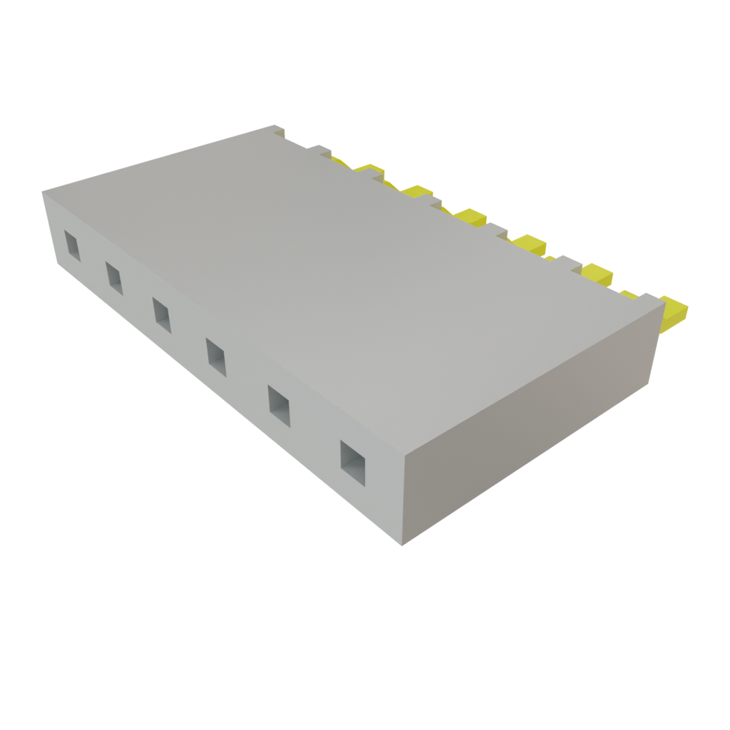 Samtec-SMH-106-02-T-S Steckverbinderleisten und Leiterplattenbuchsen Conn Socket Strip SKT 6 POS 2.54mm Solder RA Side Entry SMD Tube