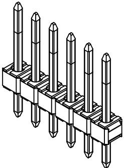Molex-42375-4275 Connector Headers and PCB Receptacles Conn Unshrouded Header HDR 10 POS 2.54mm Solder ST Top Entry Thru-Hole Bulk