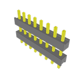 Conn Board Stacker HDR 8 POS 2.54mm Solder ST Top Entry Thru-Hole Bulk