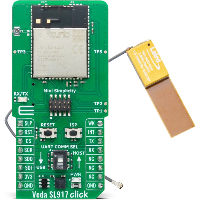 MikroElektronika-MIKROE-6488 RF/Drahtlos-Entwicklungsplatinen und Kits 453-00219 Combo Wireless Module Click Board