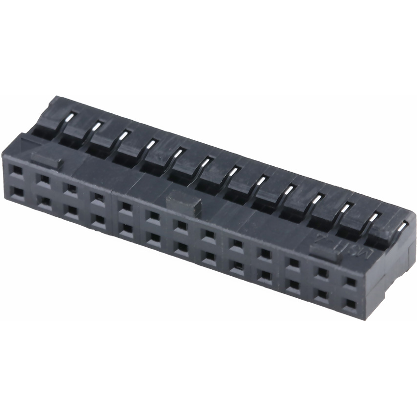 Molex-0511102651 Einzeladersteckverbinder, Gehäuse Conn Housing RCP 26 POS 2mm Crimp ST Cable Mount Black Milli-Grid™ Bag