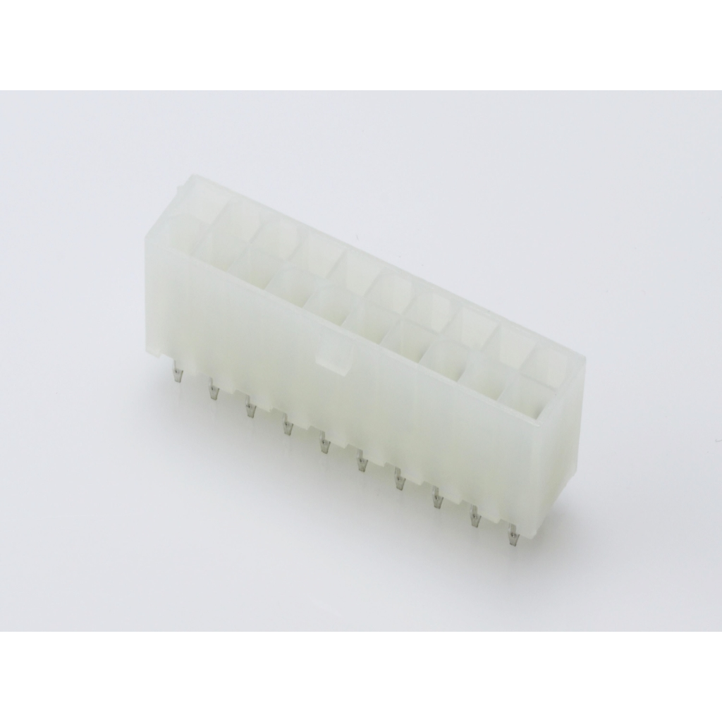 Molex-39-29-3206 Cabezales del conector y receptáculos PCB Conn Wire to Board HDR 20Power POS 4.2mm Solder ST Top Entry Thru-Hole Mini-Fit Jr Bag