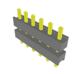 Conn Board Stacker HDR 6 POS 2.54mm Solder ST Top Entry Thru-Hole Bulk