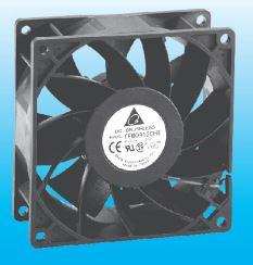 Delta Electronics-FFB0924SHE-F00 Compressori e ventole DC Fan Axial Ball Bearing 24V 14V to 27.6V 100.29CFM 52.5dB 92 X 92 X 38mm