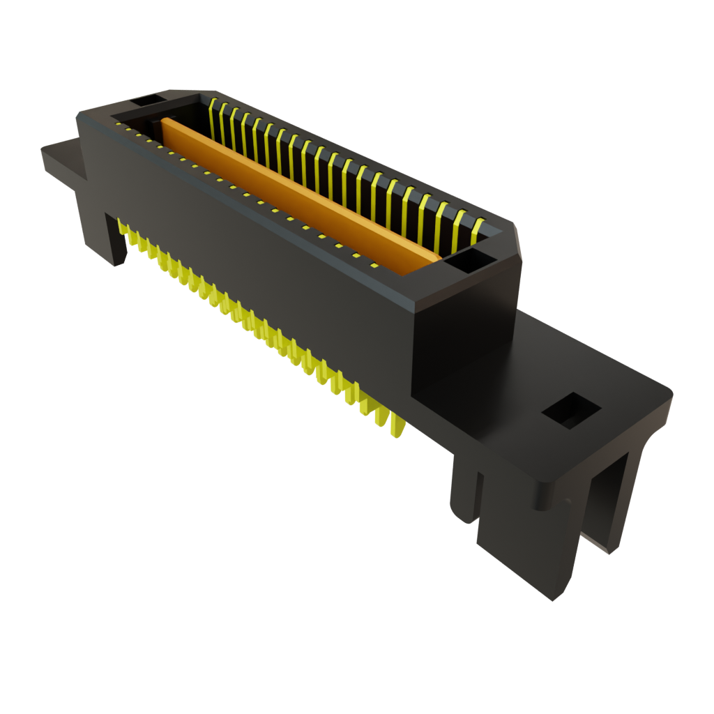 Samtec-QTE-020-01-L-D-EM2 Steckverbinderleisten und Leiterplattenbuchsen Conn Micro High Speed Terminal Strip HDR 40 POS 0.8mm Solder ST Edge Mount Tray