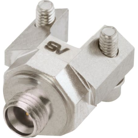 Amphenol-3211-60407-1S RF-Steckverbinder Conn SMPM 0Hz to 65GHz 50Ohm Screw ST Edge Mount PL Gold Over Nickel Tray