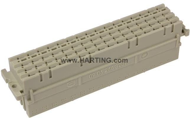 HARTING-09062643201 Steckverbinder, Mutterplatine DIN 41612 Connector, Wave Solder Connection