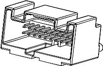 Molex-30700-4161 Steckverbinderleisten und Leiterplattenbuchsen Conn Shrouded Header (4 Sides) HDR 16 POS 2.54mm Solder ST Thru-Hole H-DAC 64 Tray