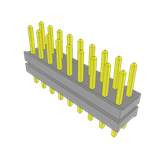 Conn Board Stacker HDR 18 POS 2mm Solder ST Top Entry Thru-Hole Bulk