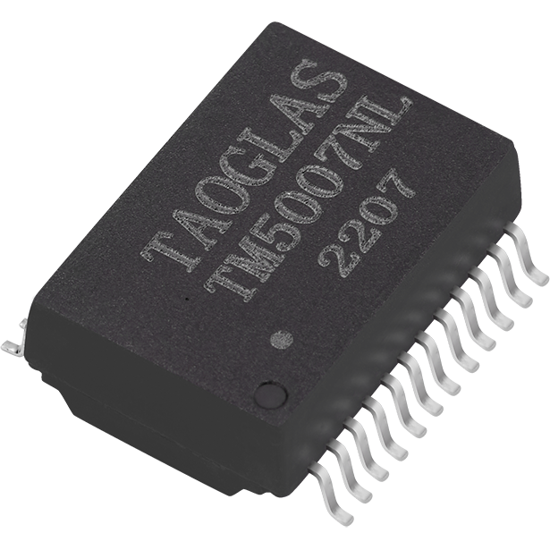 taoglas-TM5007NL | LAN Transformers Telecom, Übertrager Telecom Transformer 1CT:1CT 24 Terminal Gull Wing SMD